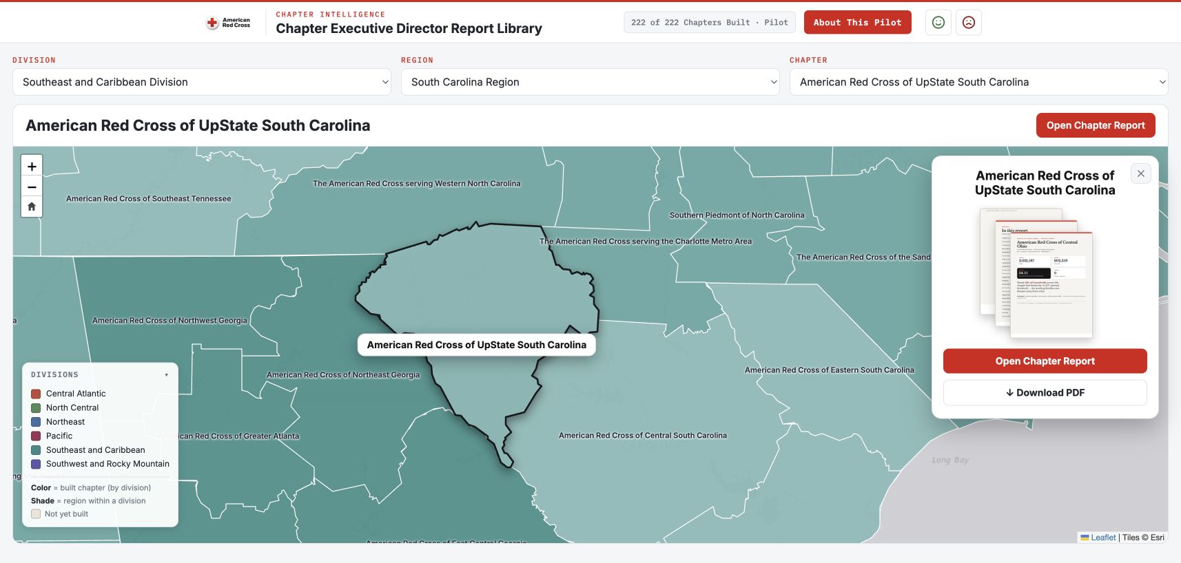 Chapter Report Library · Upstate South Carolina