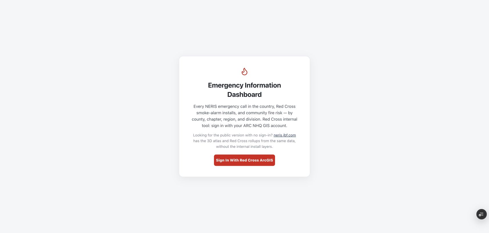 Actual Sign-In Screen · Red Cross Access Required