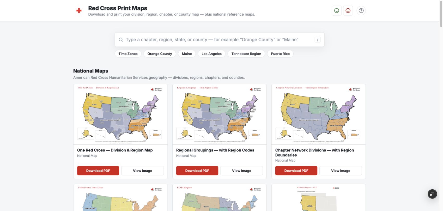Print Maps · Search And Map Previews